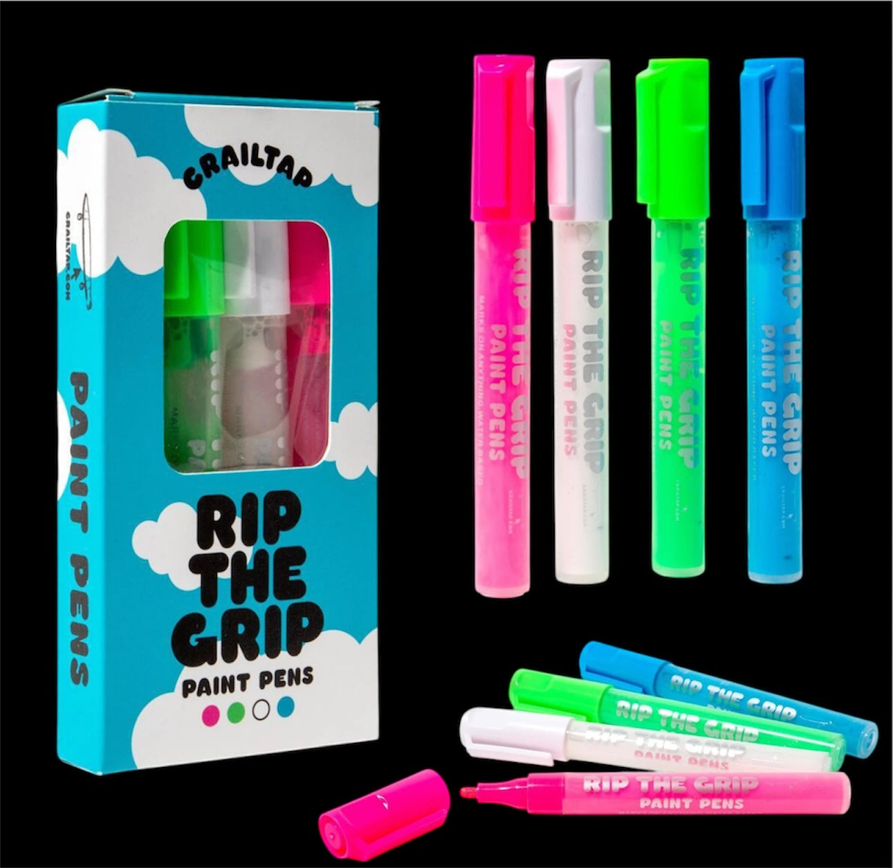 Crailtap Rip The Grip 4 Pack Paint Pens