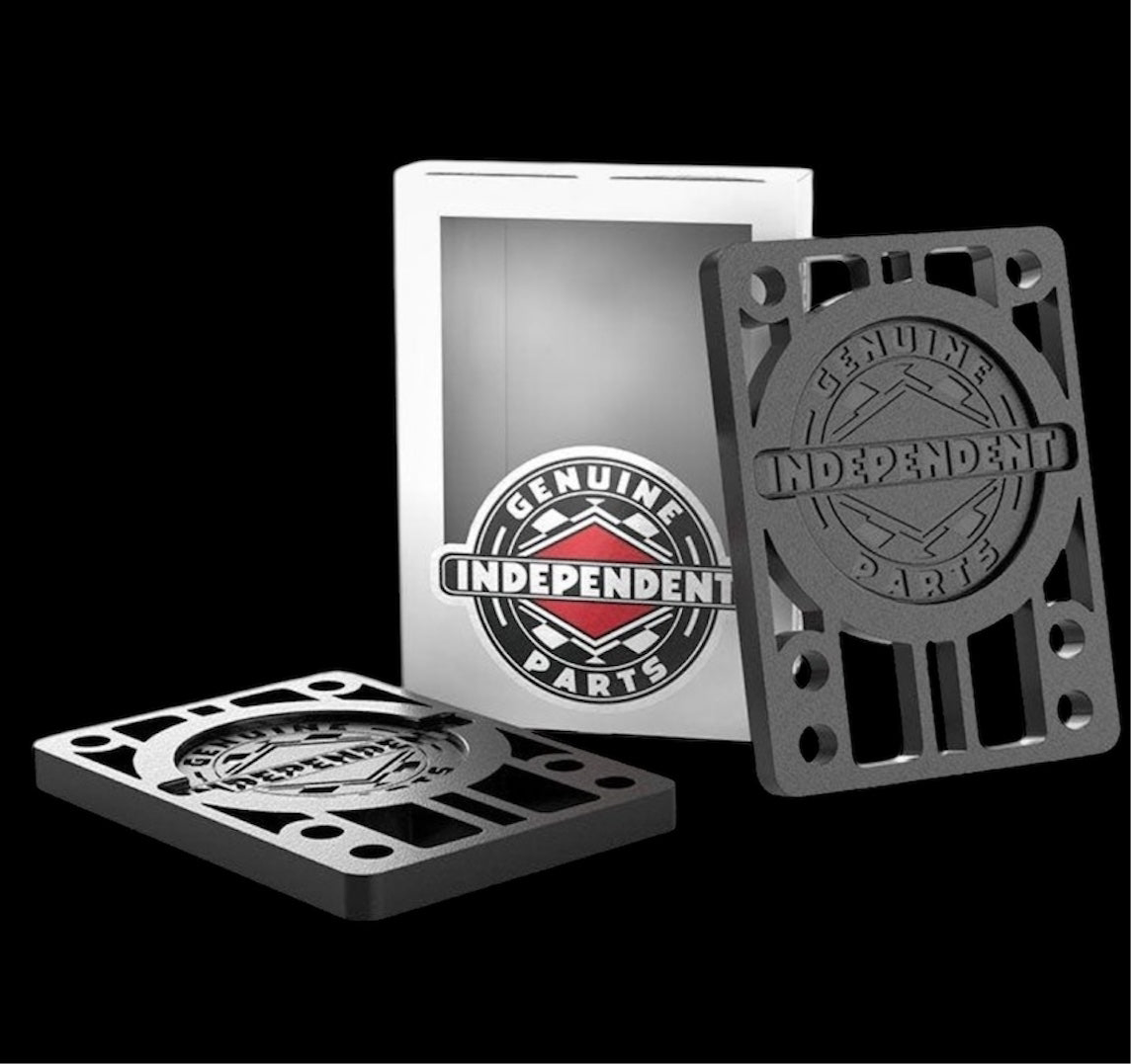 INDEPENDENT RISER PADS 1/4″ – Black Circle Logo