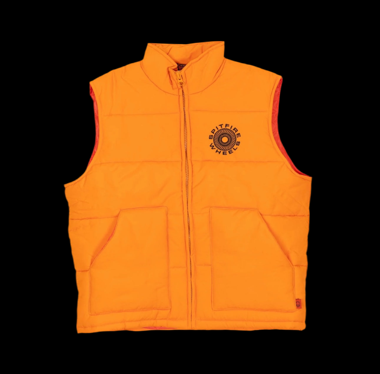 SF CLASSIC '87 SWIRL PUFF VEST S-ORG/BLK