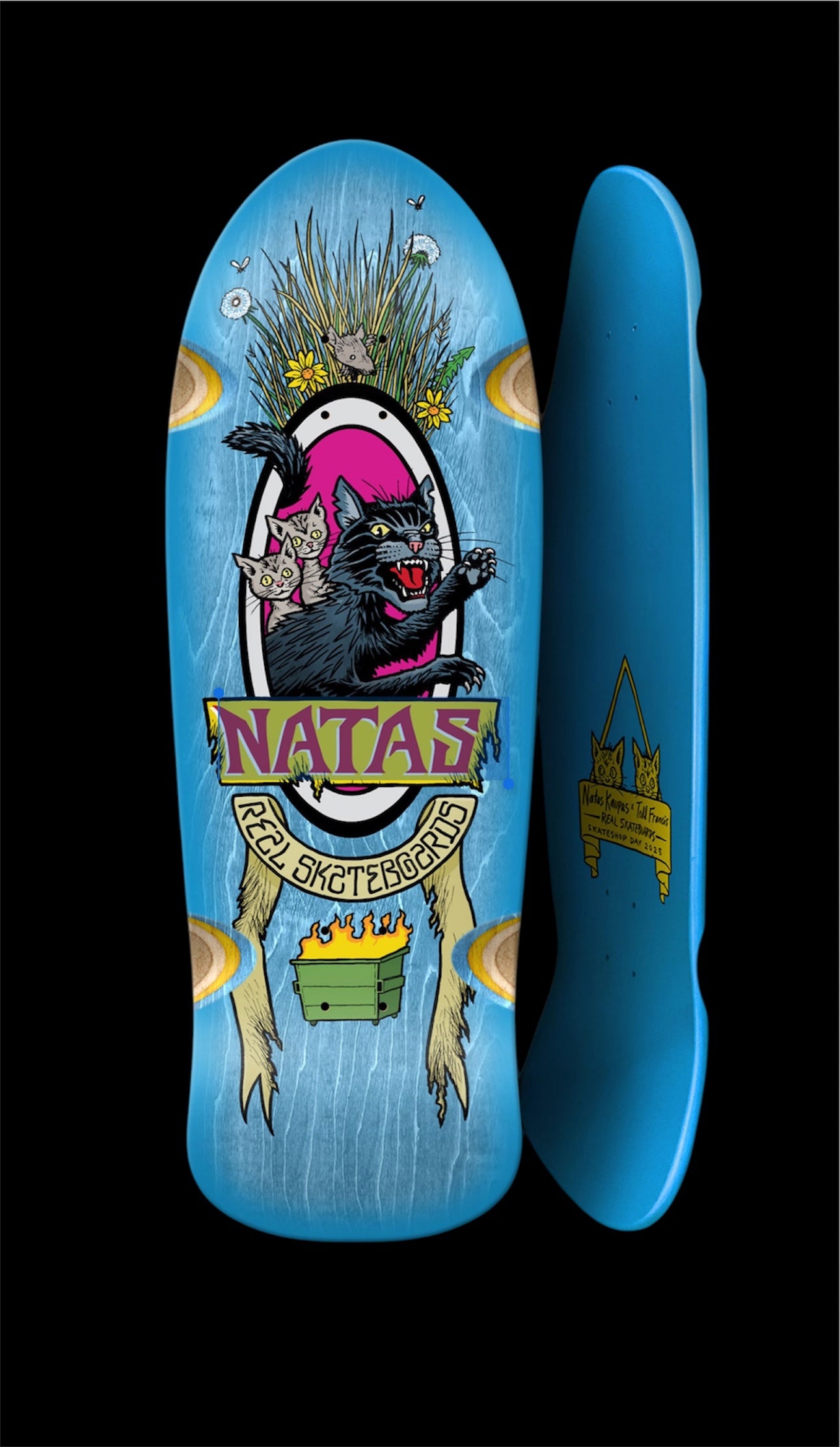 REAL NATAS X TODD FRANCIS SSD 25 GUEST PRO MODEL DECK 10.891″ X 31.72″ BLUE