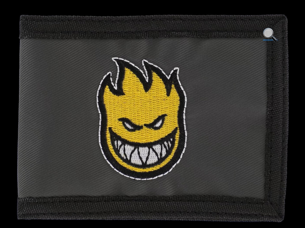 Spitfire – Bighead bi-fold wallet Charcoal/Yellow