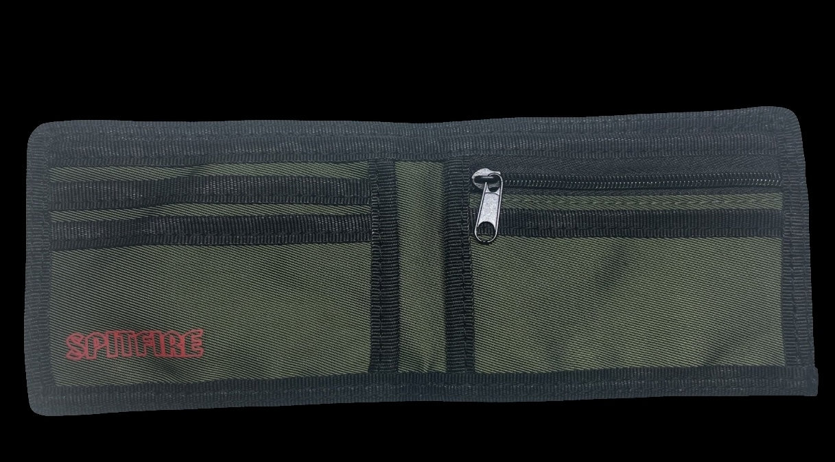 SPITFIRE OG FIREBALL BI-FOLD WALLET DARK GREEN