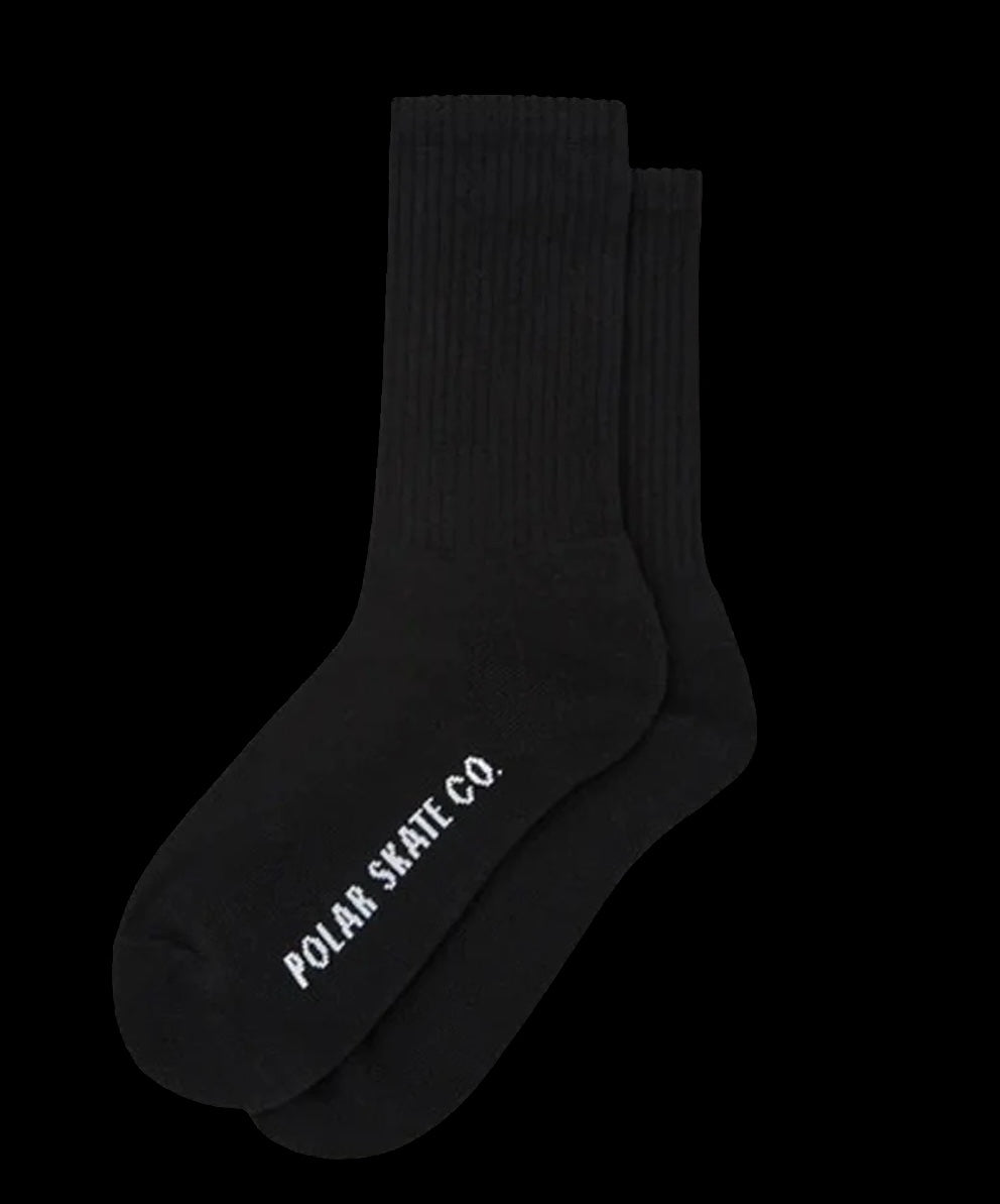 POLAR SKATE CO. BASIC SOCKS BLACK