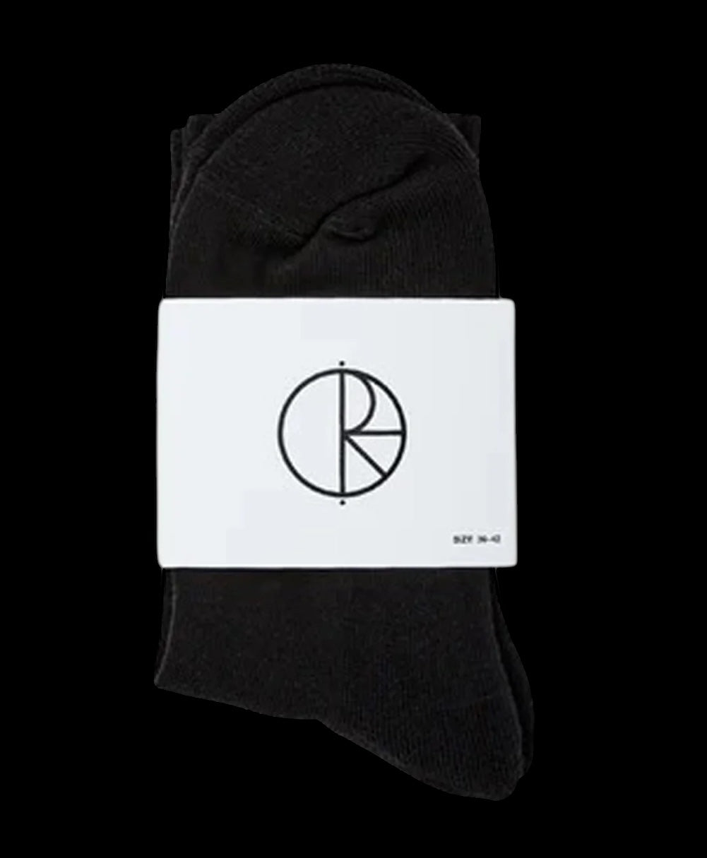 POLAR SKATE CO. BASIC SOCKS BLACK