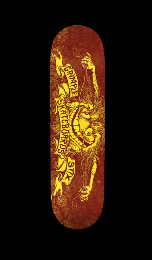 Anti Hero Skateboards Grimple Stix Skateboard Deck - 8.25 x 31.8. Wb.14.38