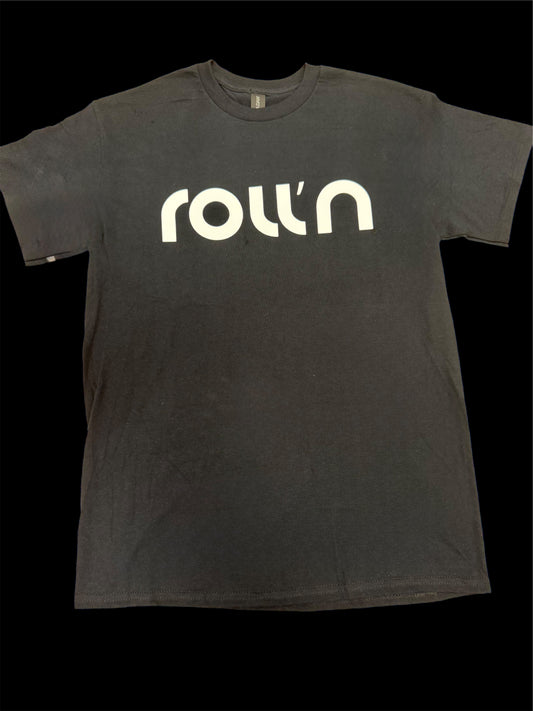 Roll’n T-s Black white Logo M,L,XL,XXL.