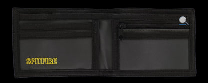 Spitfire – Bighead bi-fold wallet Charcoal/Yellow