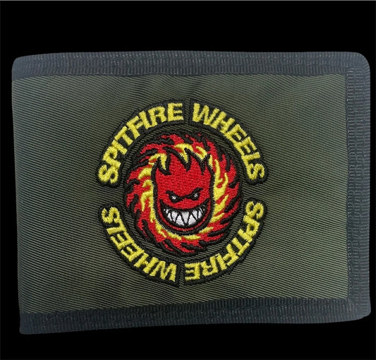 SPITFIRE OG FIREBALL BI-FOLD WALLET DARK GREEN