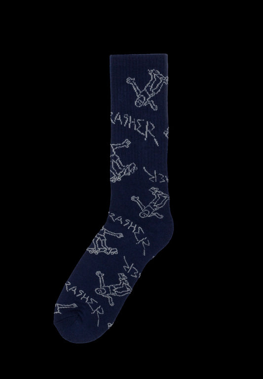 Trasher Gonz Logo - Navy