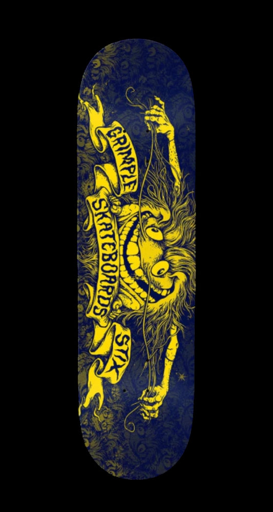Anti Hero Skateboards Grimple Stix Skateboard Deck - 7.75 x 31.25. Wb 14.